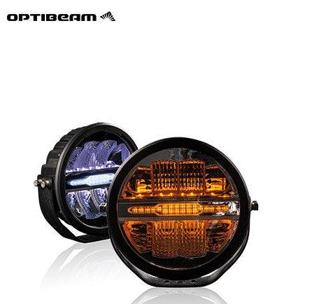 Optibeam Savage 9” LED-extraljus Positionsljus Orange / Vit