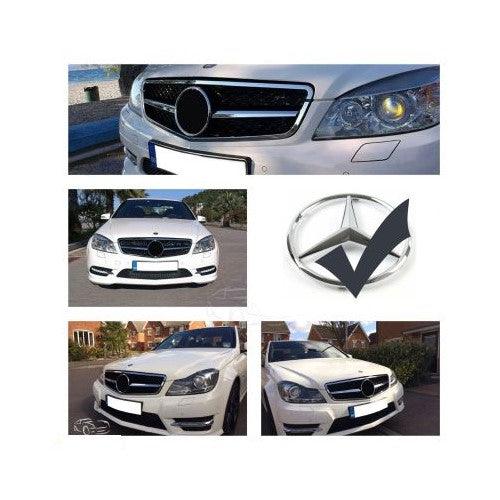 Grill Mercedes Benz C-klass W204 (sedan), S204 (t-modell) 2007 - 2014 & C204 (coupé) 04/2011- + Mercedes-Benz Emblem