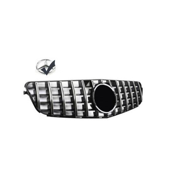 Grill Mercedes Benz C-klass W204 (sedan), S204 (t-modell) 2007 - 2014 & C204 (coupé) 04/2011- + Mercedes-Benz Emblem