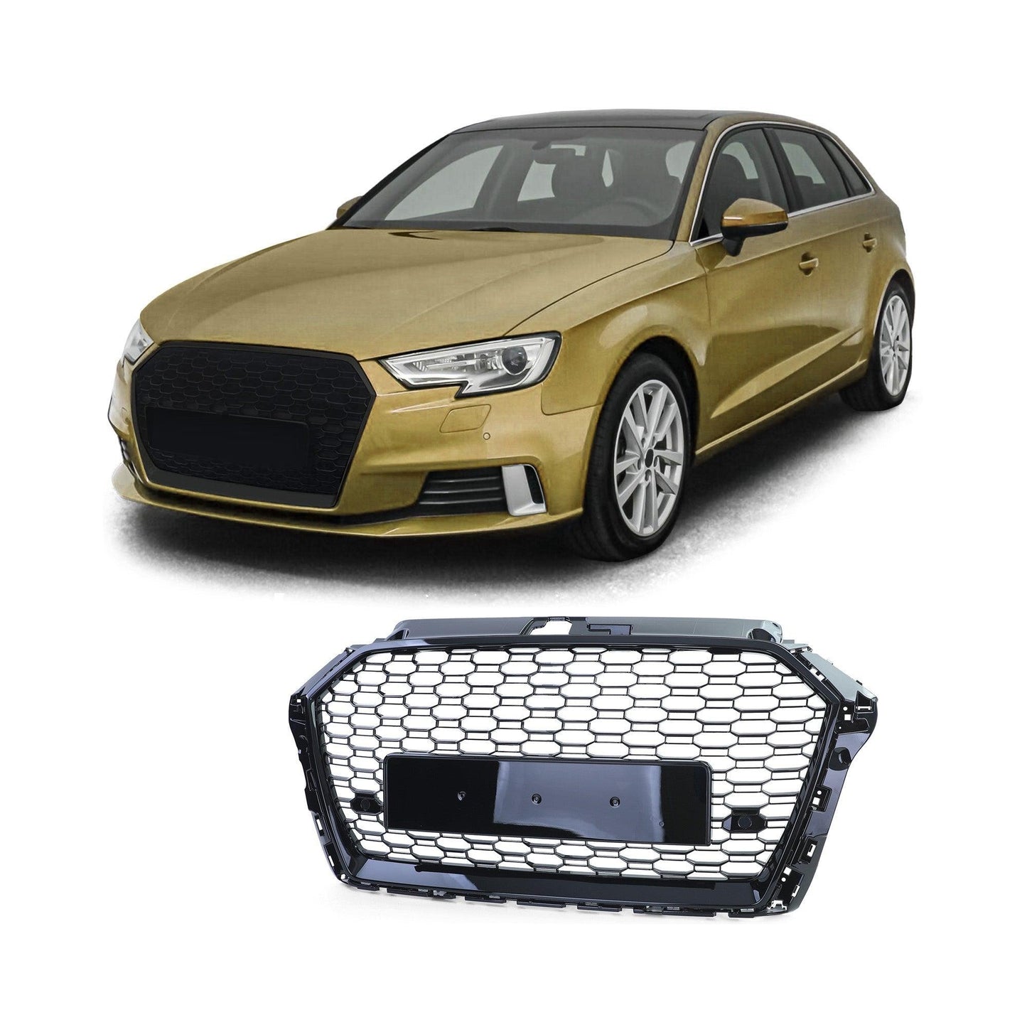 Grill Audi A3 8VA / 8V1 / 8VS Sedan / Cabriolet / Sportback (facelift) 06/2016 - 2020